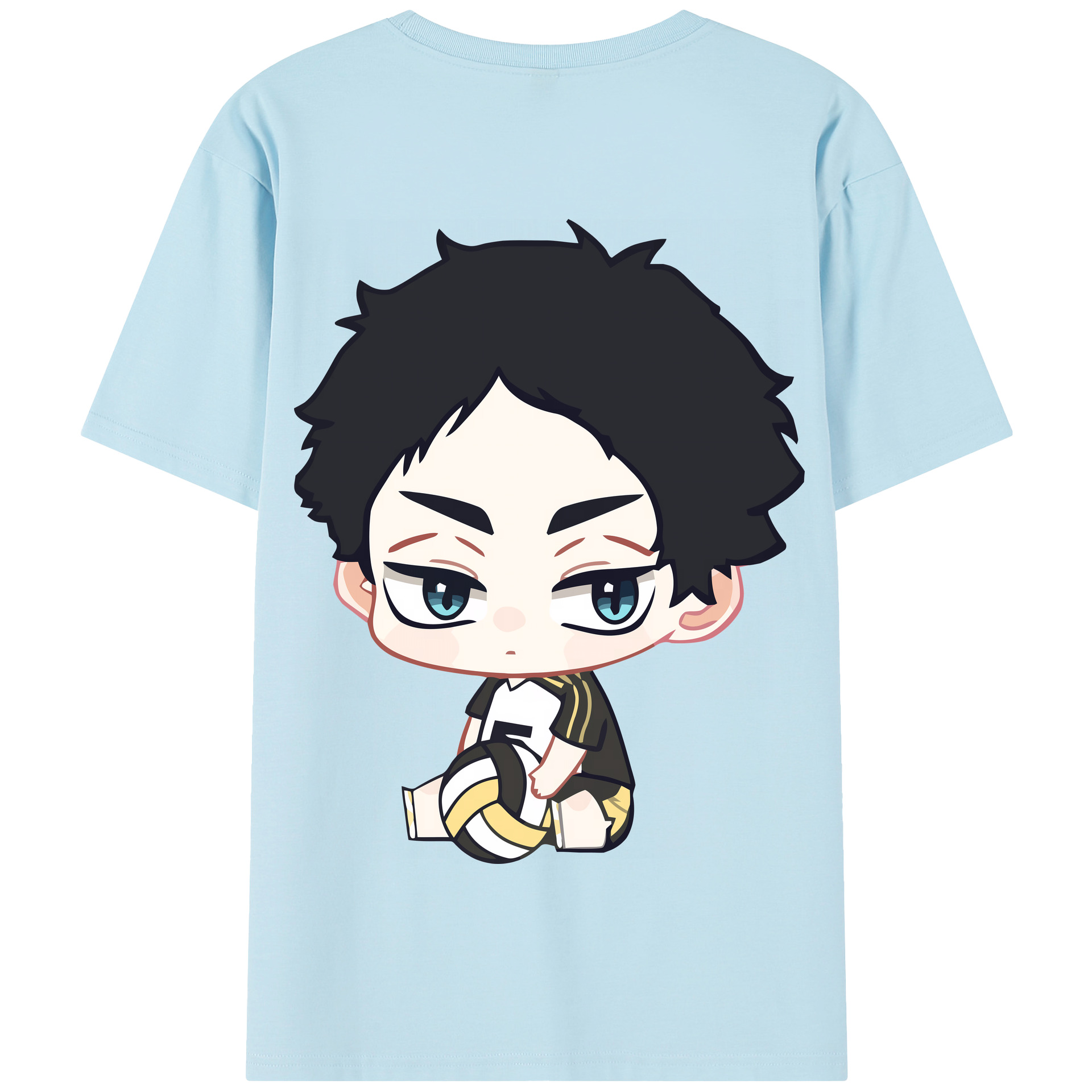 （画像用） ハイキュー!! Haikyu!! 綿100％半袖Tシャツ（背面プリント）